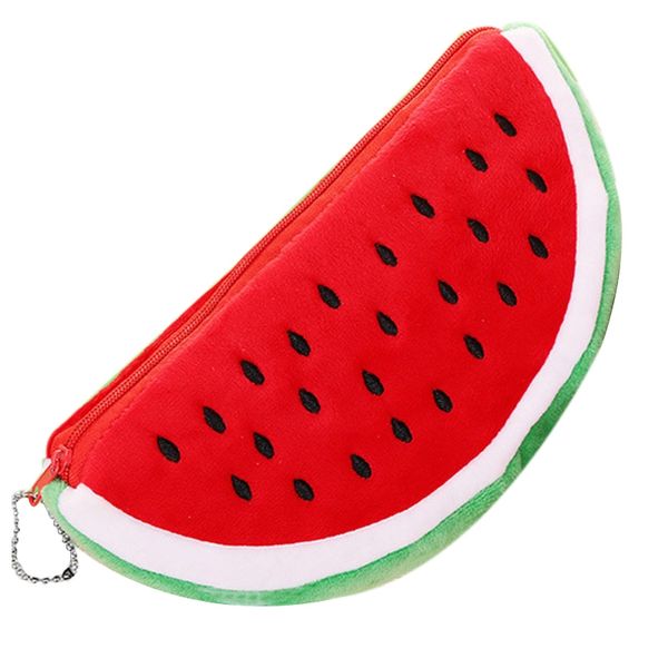 

1 pc practical big volume watermelon fruit kids pencil bag case gift cosmetics purse wallet holder pouch school supplies