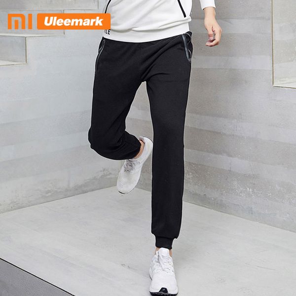 

uleemark men's powerblend retro fleece jogger pant, Black