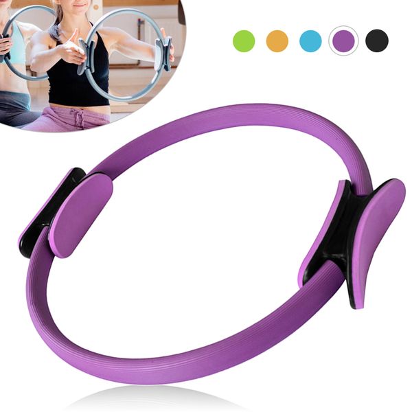 

16 inch yoga pilates ring workouts exercise fitness resistance training circle yoga accessories