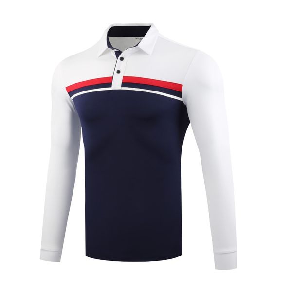 

2020 golf long sleeve shirt windproof keep warm autumn winter shirt, Black;blue