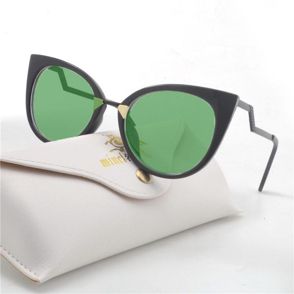 

red cat sunglasses women brand designer 2018 metal frame clear lens sun glasses for women butterfly sunglasses fml, White;black
