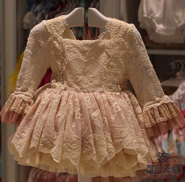 

3pcs baby spring summer lace vintage spanish lolita ball gown princess dress for girl birthday easter wedding party, Red;yellow