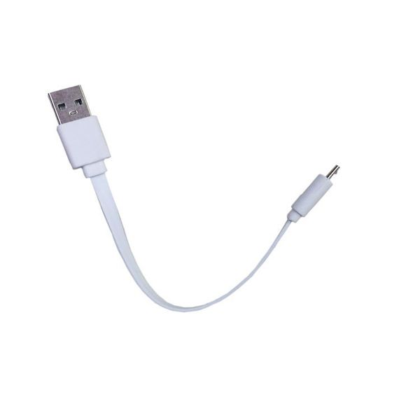 

20CM Android V8 Charging Cables Mobile Power Charge Line Micro USB Flat Charger Cable Android White Fast Charge Line