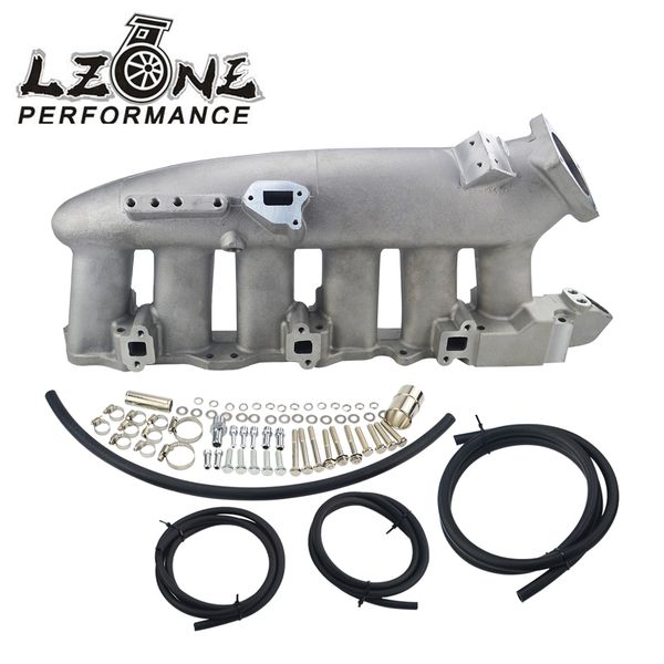 

lzone racing - cast aluminum intake manifold for 240sx rb25det rb25 skyline r32 r33 r34 1989-1998 jr-im32-sl