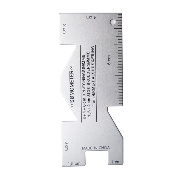 

sewing ruler metal measuring gauge quilting template hand sewing seam professional tool tb sale, Black