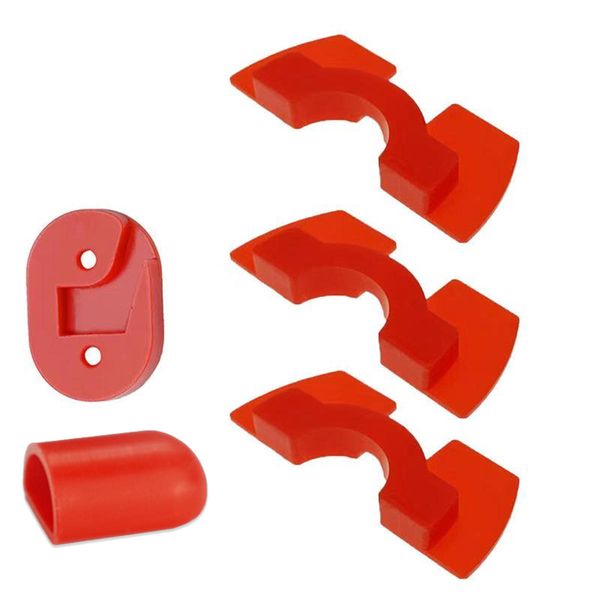 

tail light wire protector + anti vibration shims + kick stand cap for mi mijia m365m187pro scooter modified parts accessories - red
