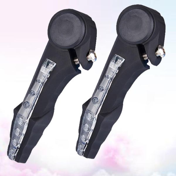 

1 pair bicycle handlebar led turn lights flash light cycling mountain bike handle bar end night safety warning lamp (red light