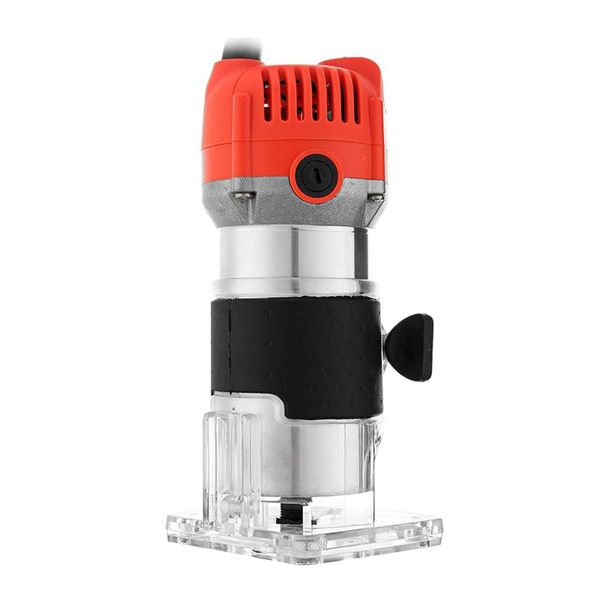 

800w 220v 30000rpm electric hand trimmer wood router laminate 6.35mm durable motor diy carving machine woodworking power tool