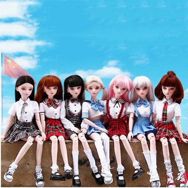 

прекрасные футболки плед юбка чулки партии одежда набор для 1/3 bjd sd dolls