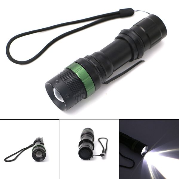 

led rotating focusing aluminium alloy light charge flashlight heat a pin w109