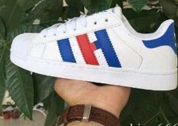 

big size eur46 fashion mens casual shoes superstar smith stan female flat shoes women zapatillas deportivas mujer lovers sapatos femininos, Black