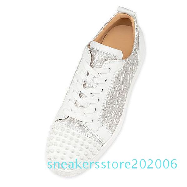 

fashion luxury red bottom men women casual spikes rivets rhinestone shoes dress party walking shoes sneakers chaussures de sport 06s, Black