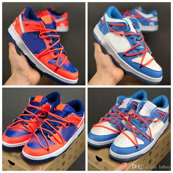 

futura x sb dunk basketball shoes designer mens blue white orange sports trainers sneakers des chaussures baskets boys zapatos with box