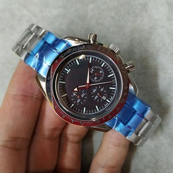 

luxury men's watches co axial professional moonwatch automatic master 300m planet ocean spectre watches men dive wristwatches, Slivery;brown