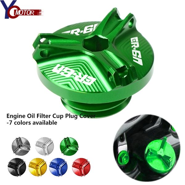 

motorcycle cnc aluminum engine oil cap bolt screw filler cover for er6n er-6n 2006-2015 2014 2013 2012 2011 2010 2009