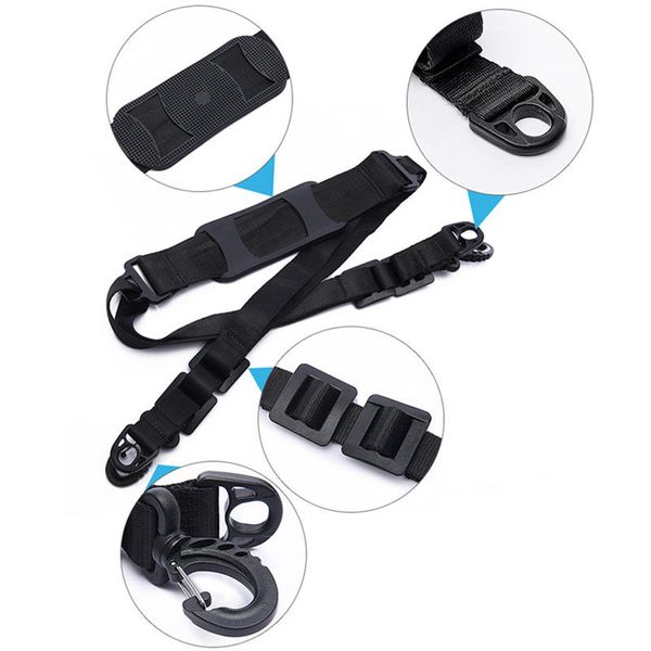 BIKIGHT Cintura di supporto per spalla per scooter nera Cintura regolabile per tracolla multifunzione per scooter elettrico