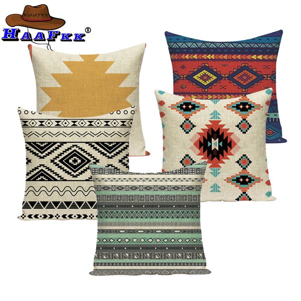 Geometric Aztec Cushion Bohemian Home Decor Camping Fashion