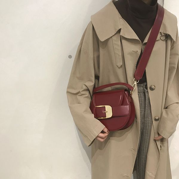 

niche bag, lady 2020, all-in-one instagram saddle bag, hand bill of lading, shoulder cross-body, small round bag