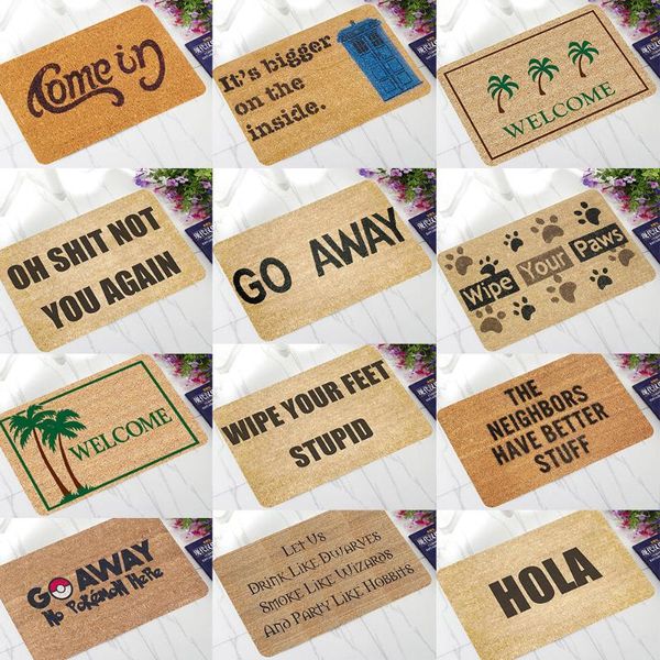 

креатив добро пожаловать главная вход пол ковер покрытием doormat кухня коврик для ванной открытый мат письмо смешные sep30