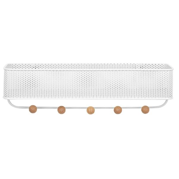 

1 pc storage rack decorative multifunction wall-mounted hanging modern hanging holder letters shelf organizer with hooks