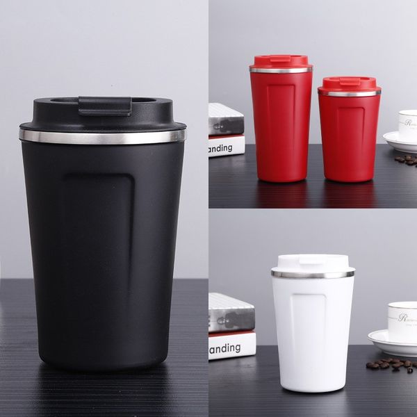 

stainless steel coffee mug reusable travel coffee mug 350ml 500ml leak proof office portable coffee mug