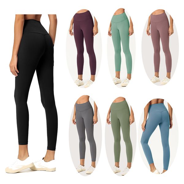 

10 solid colors women brand yoga pants high waist gym leggings sports workout wear elastic fitness yoga outfits overall tight ninth pants, White;red