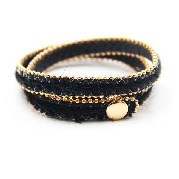 

adjust bracelet 2019 spring new button adjust bracelet multicolor leopard print fine gifts for women, Golden;silver