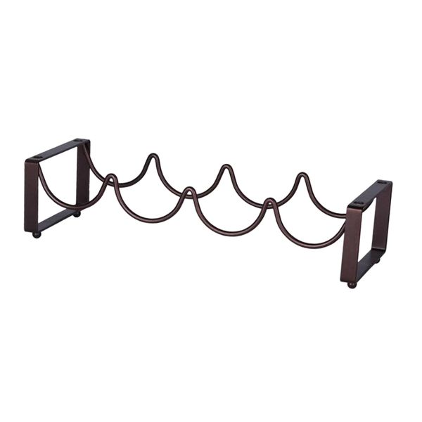

modern stackable black metal 4 bottle wine cellar wire rack shelf counterstorage organizer holder shelving display