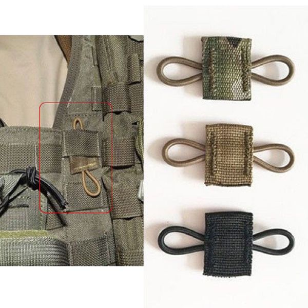 

3pcs tactical molle ribbon buckle binding retainer for pantenna stick pipe