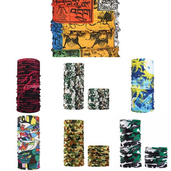 

ix0xa multiple men printed headband bandana styles multifunctional seamless face mask tube ring scarf scarf women, Black