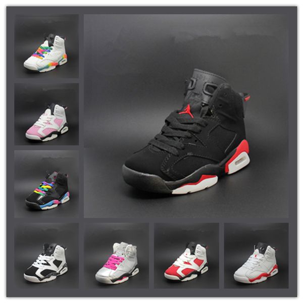 

big boy kids luxury designer 6 6s basketball shoes tinker unc blue black cat white infrared childr carmine maroon toro trainer sport sneaker