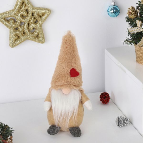 

christmas santa with tied beard 8inch plush nordic elf figurine swedish christmas gnome doll ornaments home decoration