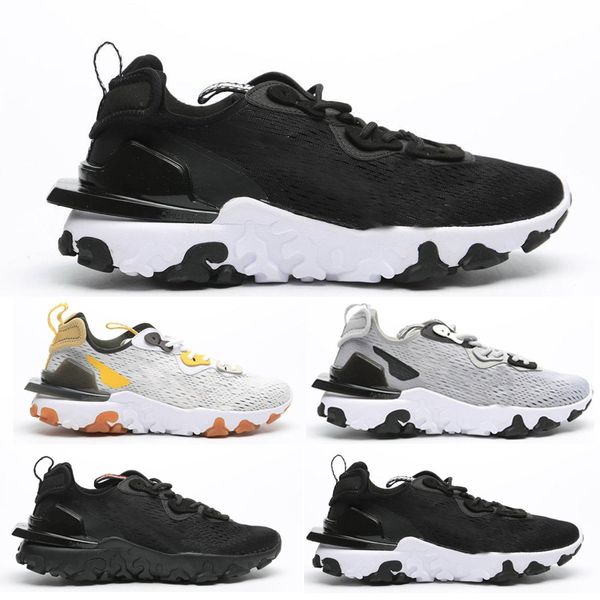 

2020 mens running shoes men react element 55 87 vision light bone triple black bred hyper pink boy trainers sports sneakers