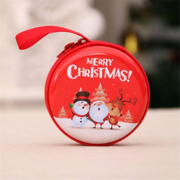 

mini small size christmas printed coin storage bag money box for usb cable coin holder gifts zipper travel organizer