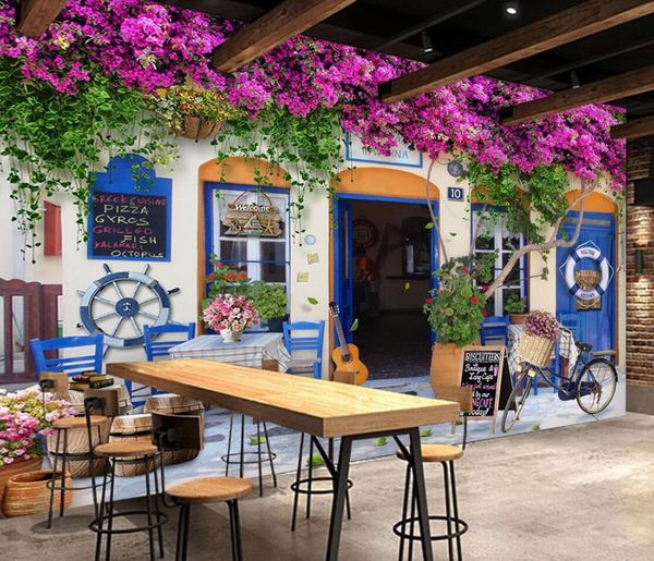 

window flower wall mural wallpaper rose background wall decor for restaurant coffee shop bedroom 3 d floral murals customize