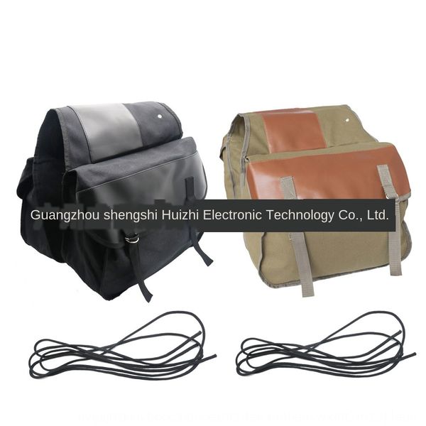

motorcycle general cycling motorcycle toolkit bag canvas saddle bag back seat saddle tool kit satchel