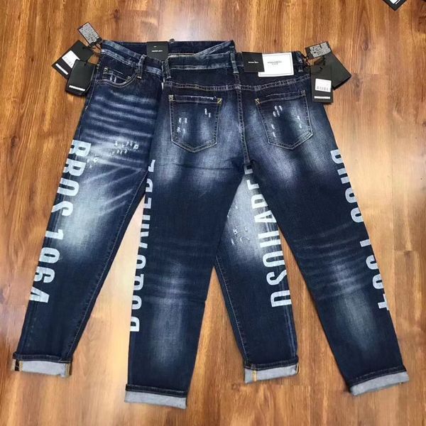 

2020ss high street women skinny jeans ripped slim fit jeans lady fashion blue pencil denim ripped pants