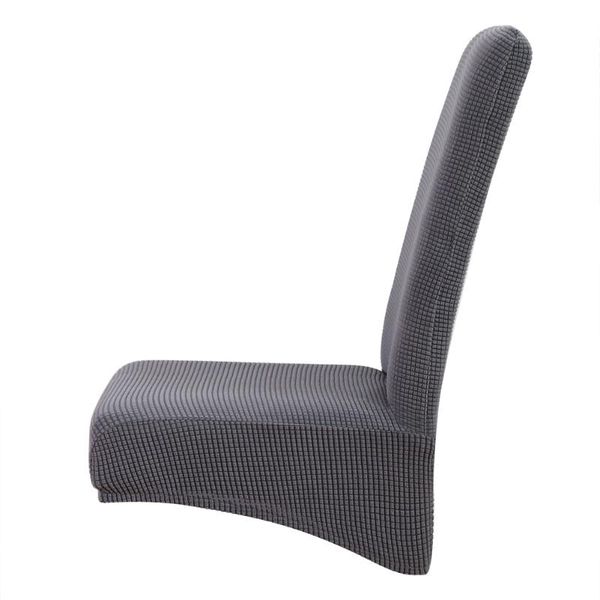 

chair covers silver grey knitted stretch cover convenient practical user-friendly design removable party elastic chairs protector