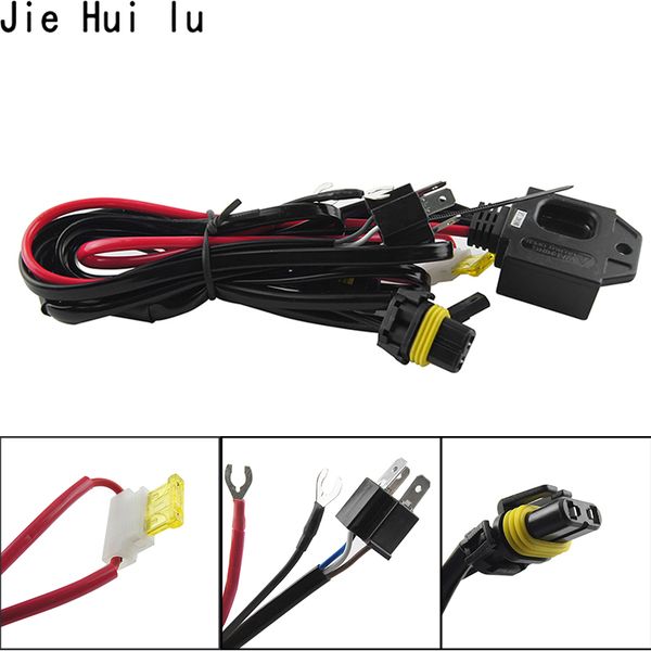 

12v 35w 55w hid bi xenon h4 h13 9007 9004 wire harness controller for car headlight retrofit connect hid bixenon projector lens
