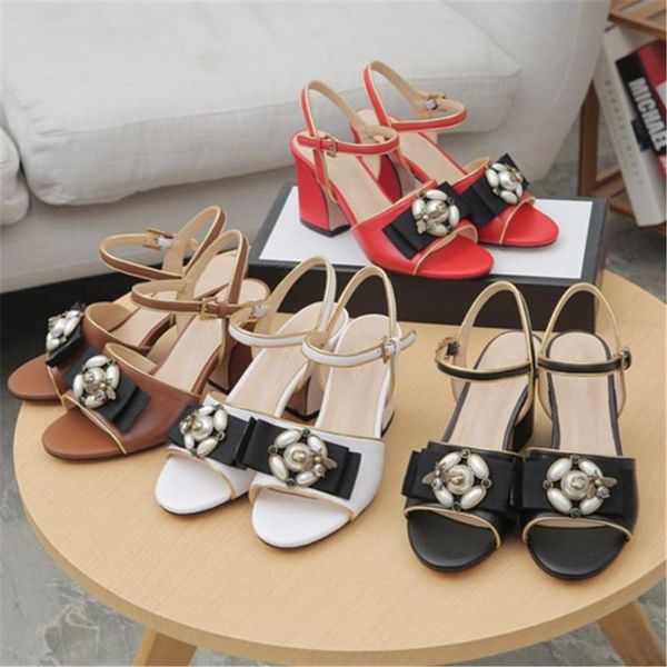 

2020 summer ladies high heels rhinestone sandals crystal gems high heels, Black