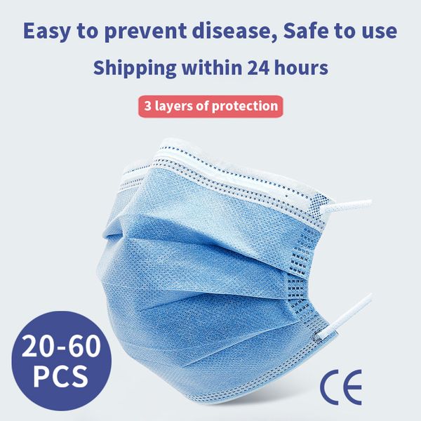 

kangmin profession 3 layer disposable mouth mask non woven anti-dust face masks safe breathable protetive mascarilla