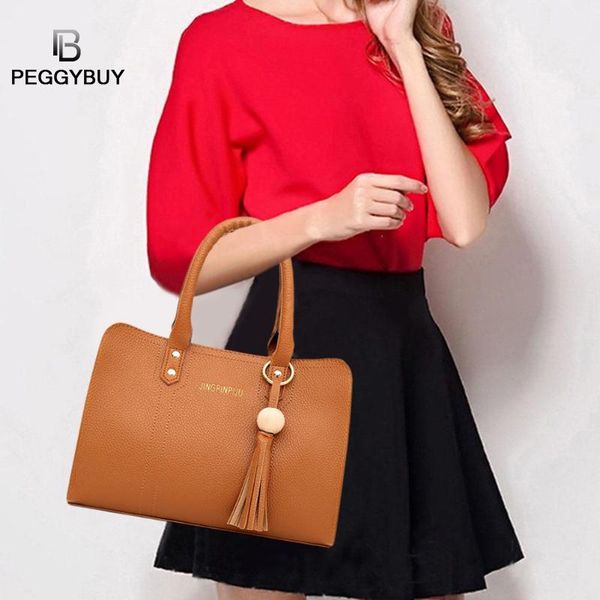 

3pcs/set shoulder handbags clutch women crossbody bags solid color design card holder totes pu leather totes women crossbody bag