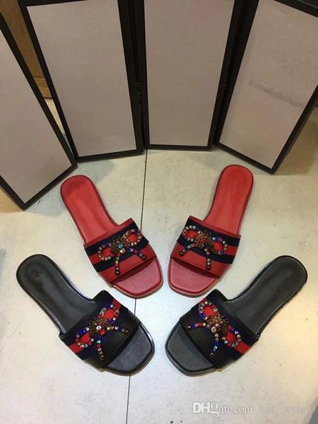 

luxurious crystal velvet loafers princetown mules shoes new fashion women rhinestone slippers large size slipper ing, Black