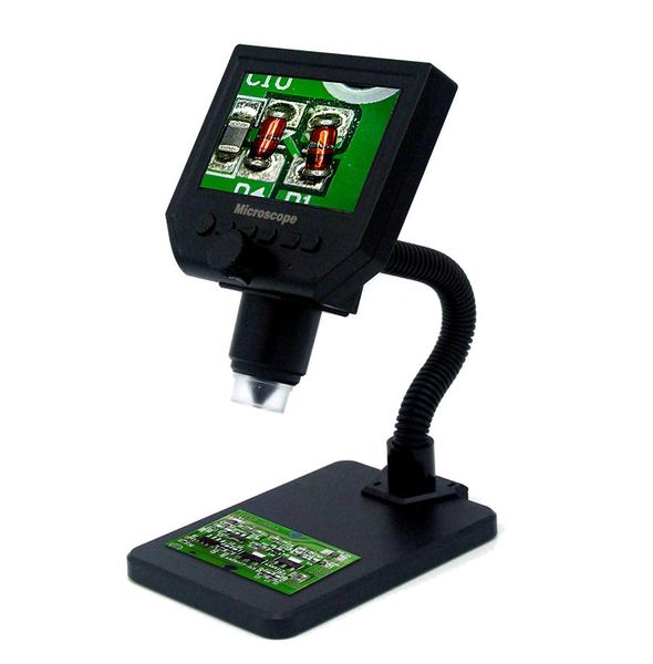 

g600 600x electronic usb microscope digital soldering video microscope camera 4.3 inch lcd endoscope magnifying camera +led