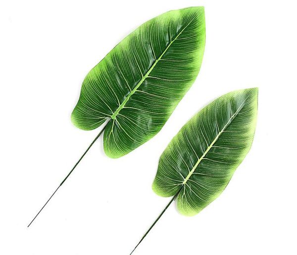 

artificial canna diy artificial faux tropical elephant ear leaves artificial canna leaf home store green plant decoration