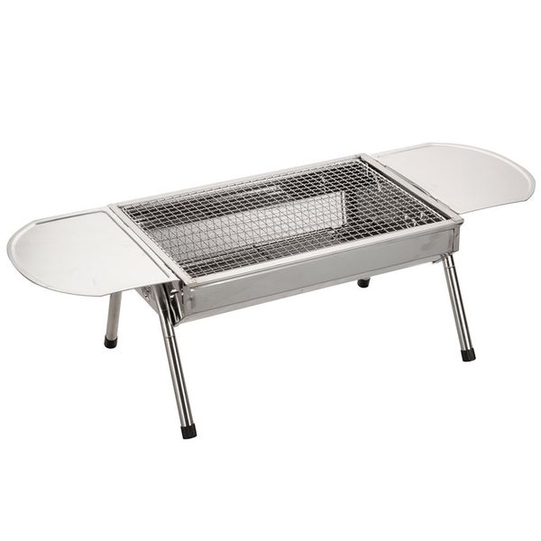 

stainless steel thin barbecue stove household charcoal grill portable outdoor barbecue trumpet