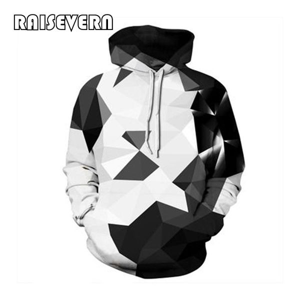 

new geometric hoodies 3d man streetwear 2019 fashion hoody men's clothing men hoodies sweatshirts hip hop fashion, Black