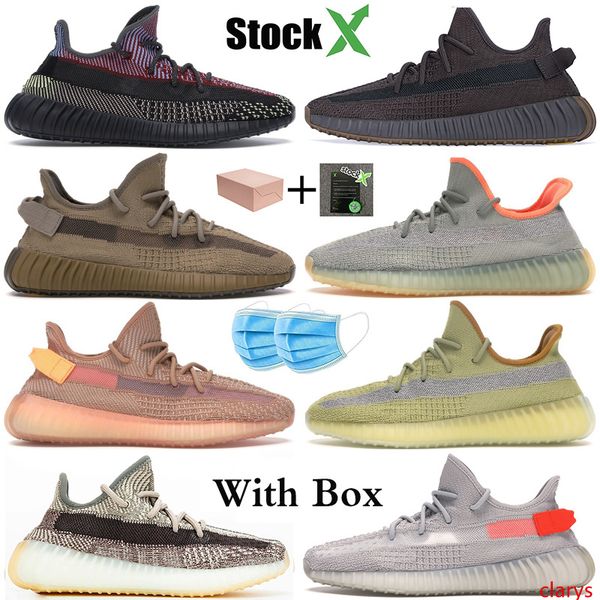 

mew earth cinder tail light kanye west desert sage yecheil black static reflective running shoes marsh glow clay zebra men women sneakers