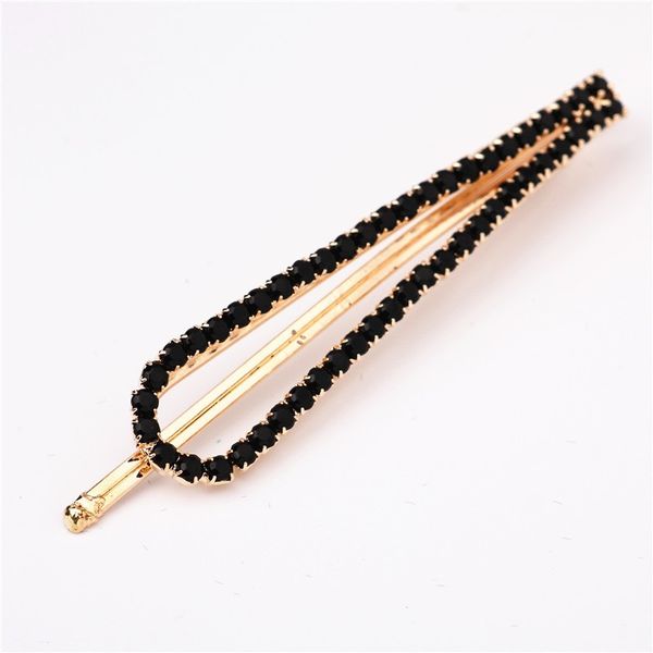 

hairpin geometry a word clip edge clip female star with independent packaging hairpin, Golden;white