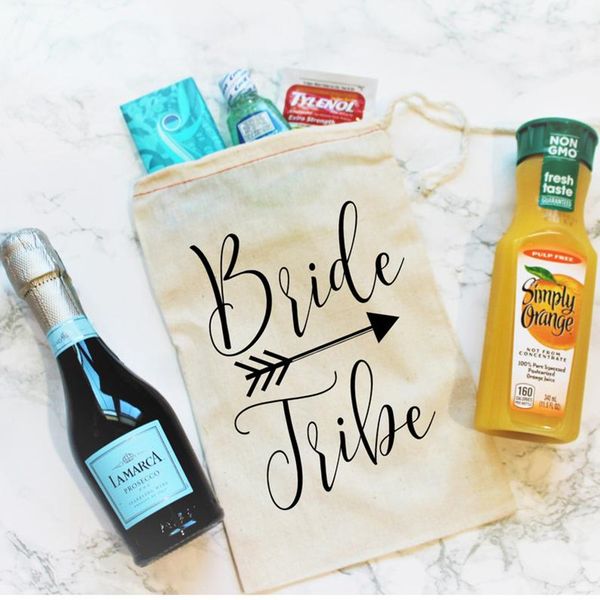 

bridal party bag personalized bachelorette party favor emergency kit bag custom bride to be gift welcome hangovers bags